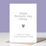 Happy Father's Day Personalised Heart Card, thumbnail 2 of 7