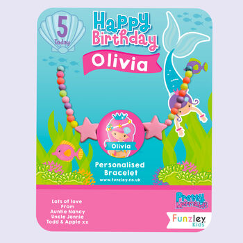 Mermaids Small Birthday Letterbox Gift Set, 4 of 5