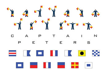 Personalised Signal And Semaphore Flags Name Print, 6 of 6