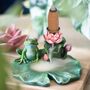 Lily Pad Backflow Incense Burner, thumbnail 1 of 3