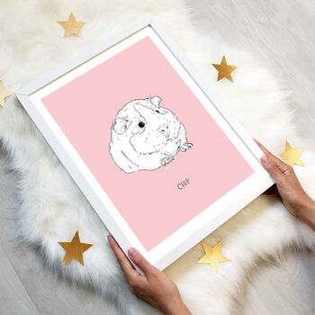 Personalised Pet Portrait Print Line Art, Unframed, 7 of 8