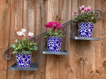 Grey Metal Wall Mounted Planter Stand Vintage Style, 2 of 11