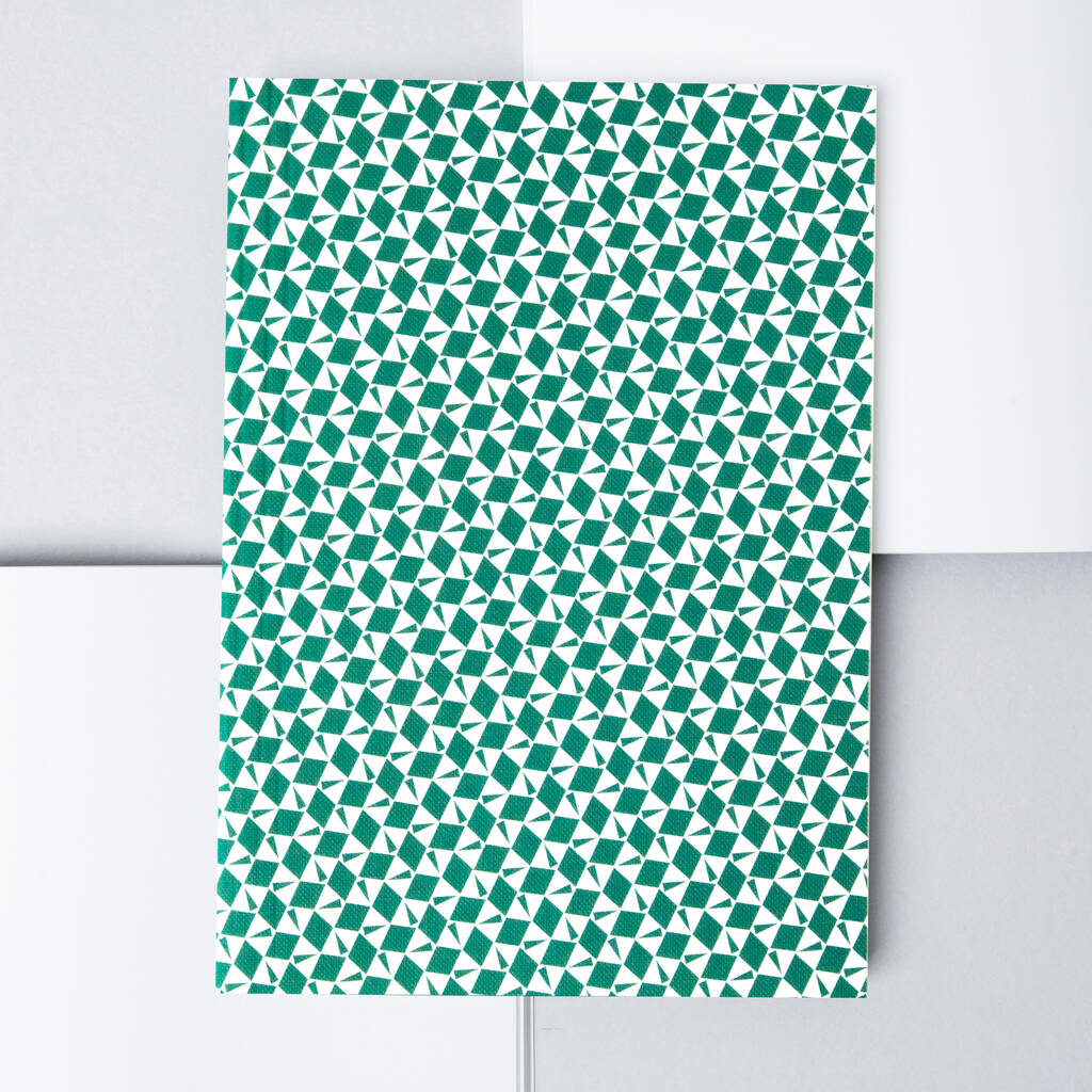 A5 Layflat Notebook – Victor Print In Green, 1 of 2