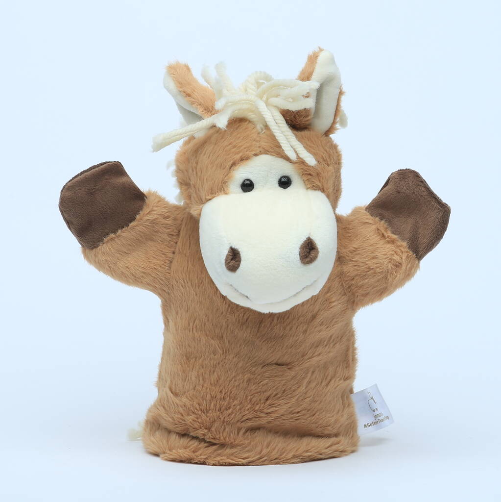 Image of Haffie Pony Baby Set, Rattle, Hand And Finger Puppet