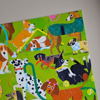 36pc Floor Jigsaw Puzzle Playful Pups, 4 of 6
