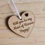 Personalised 'Be My Maid Of Honour' Decoration Card, thumbnail 2 of 2