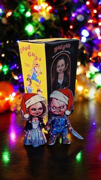 Chucky And Bride Of Chucky Tiffany Christmas Tree Decoration, 6 of 12