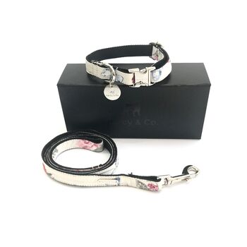Disley White Pink Floral Collar And Lead Set, 5 of 7