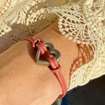 Woman's Personalised Red Memorial Bracelet For Ashes, 3 of 10