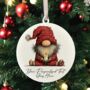 Personalised Christmas Gonk Gnome Hanging Bauble Decoration, thumbnail 7 of 11
