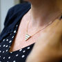 Striped Enamel Triangle Necklace, thumbnail 6 of 7
