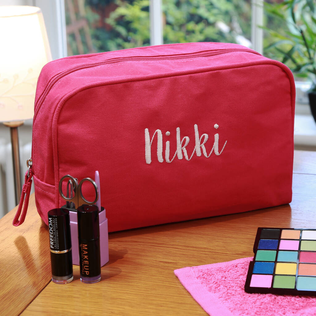 Personalised Canvas Toiletry Bag By Duncan Stewart