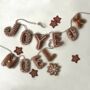 Handmade Joyeux Noel Christmas Felt Garland, thumbnail 1 of 5