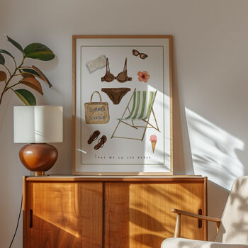 Take Me To The Beach Fine Art Print, 4 of 5