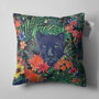 Cushion Cover The Black Panther Behind Of The Flowers, thumbnail 6 of 7