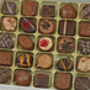 Luxury Belgian 25 Chocolate Collection Box Polka Dot Ribbon, thumbnail 2 of 2