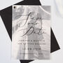 Monochrome Vellum Layered Wedding Save The Date Cards, thumbnail 1 of 3