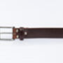 Handmade Belt Men's English Leather Belt Brown 35mm Wide, thumbnail 8 of 10
