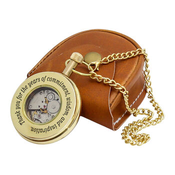 Personalised The Royal Mechanical Pocket Watch With Case, 9 of 12