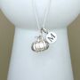 Personalised Pumpkin Sterling Silver Necklace, thumbnail 4 of 12