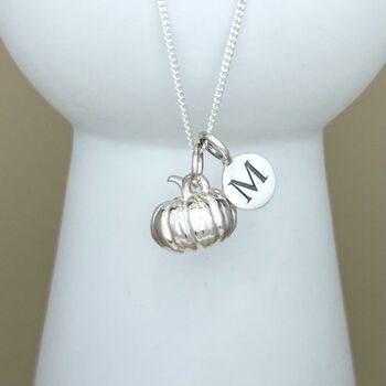 Personalised Pumpkin Sterling Silver Necklace, 4 of 12