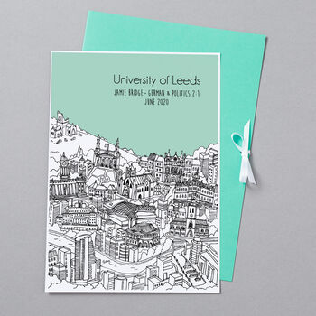 Personalised Leeds Graduation Gift Print, 4 of 9