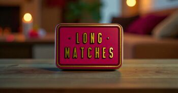 Match Tin Storage Box Candle Gold Home Accessory Matches | Navy, 5 of 9