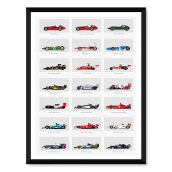 Gp Racing Car Evolution Poster, 2 of 3