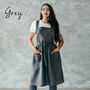 Personalized Linen Pinafore Apron For Kids, thumbnail 6 of 12