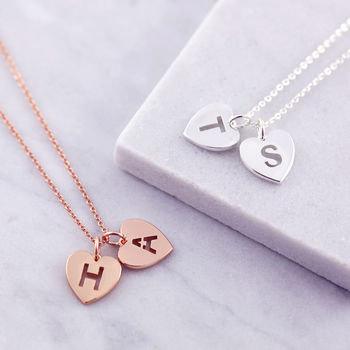 Personalised Initial Pierced Heart Necklace, 5 of 5