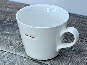 White 'Mon Cheri' Mug, 2 of 3