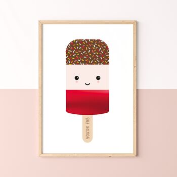 You're Fab Ice Lolly Metallic Children's Print, 5 of 9
