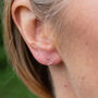 Sterling Silver Mini Geo Triangle Studs, thumbnail 1 of 11