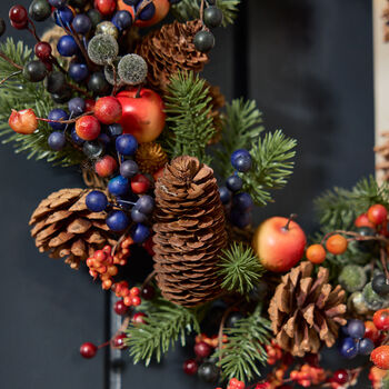 Winter Forest Fruits Door Wreath, 3 of 6