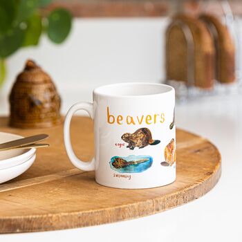 'Beavers' Ceramic Animal Mug, 2 of 7