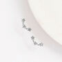 Triple Star Stud Earrings, thumbnail 3 of 3