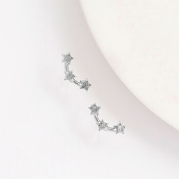 Triple Star Stud Earrings, 3 of 3