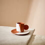 Terracotta Dipped Espresso Cup And Saucer, thumbnail 1 of 4