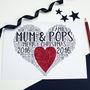 Personalised Christmas Heart Glitter Card, thumbnail 3 of 6