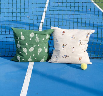 Tennis Embroidered Cushion W Insert, 7 of 7