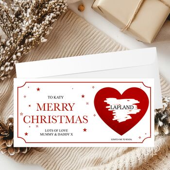 Christmas Scratch Reveal, Personalised Scratch Reveal Ticket, 9 of 12