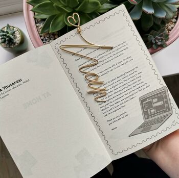 Personalised Wire Art Bookmark, 3 of 7