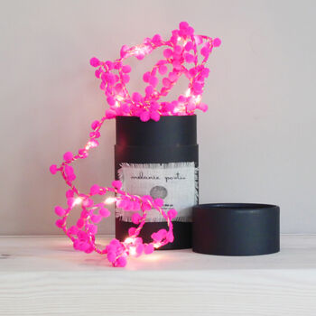 Mini Pink Snowball Fairy Lights, 2 of 4