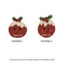 Personalised Pudding Family Adult Christmas Jumper, thumbnail 4 of 5