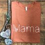 'Mama' Floral Adults T Shirt, thumbnail 1 of 3