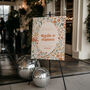 Personalised Vintage Floral Wedding Sign, thumbnail 1 of 2