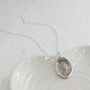 Silver Fingerprint Impression Organic Pendant, thumbnail 3 of 6