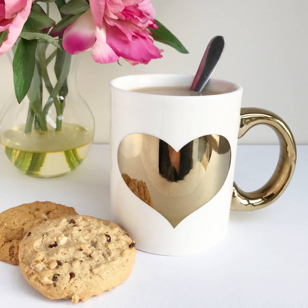 gold foil mug by pink pineapple home & gifts