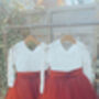Long Sleeve Burgundy Tutu Dress, thumbnail 4 of 12