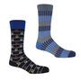 Chord Blue And Christmas Tree Black Men's Socks Bundle, thumbnail 1 of 5